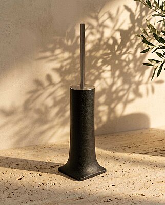 System Tuvalet Fırçalığı Siyah/Saten (BA4006 009 R2-NBM) - System Banyo