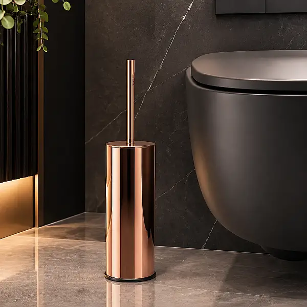 System Banyo Tuvalet Fırçalığı Rose Renk (BA4004 009 RS) - 1
