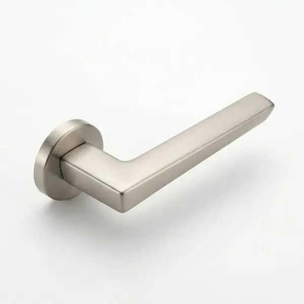 System Thor Mat Nikel Saten Rozetli Kapı Kolu (HA270RO12 NBM) - 1