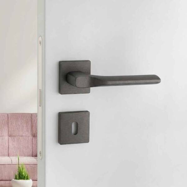 System Tike Kapı Kolu Fırçalı Füme Renk (HA271RO21 ELX1) - 1