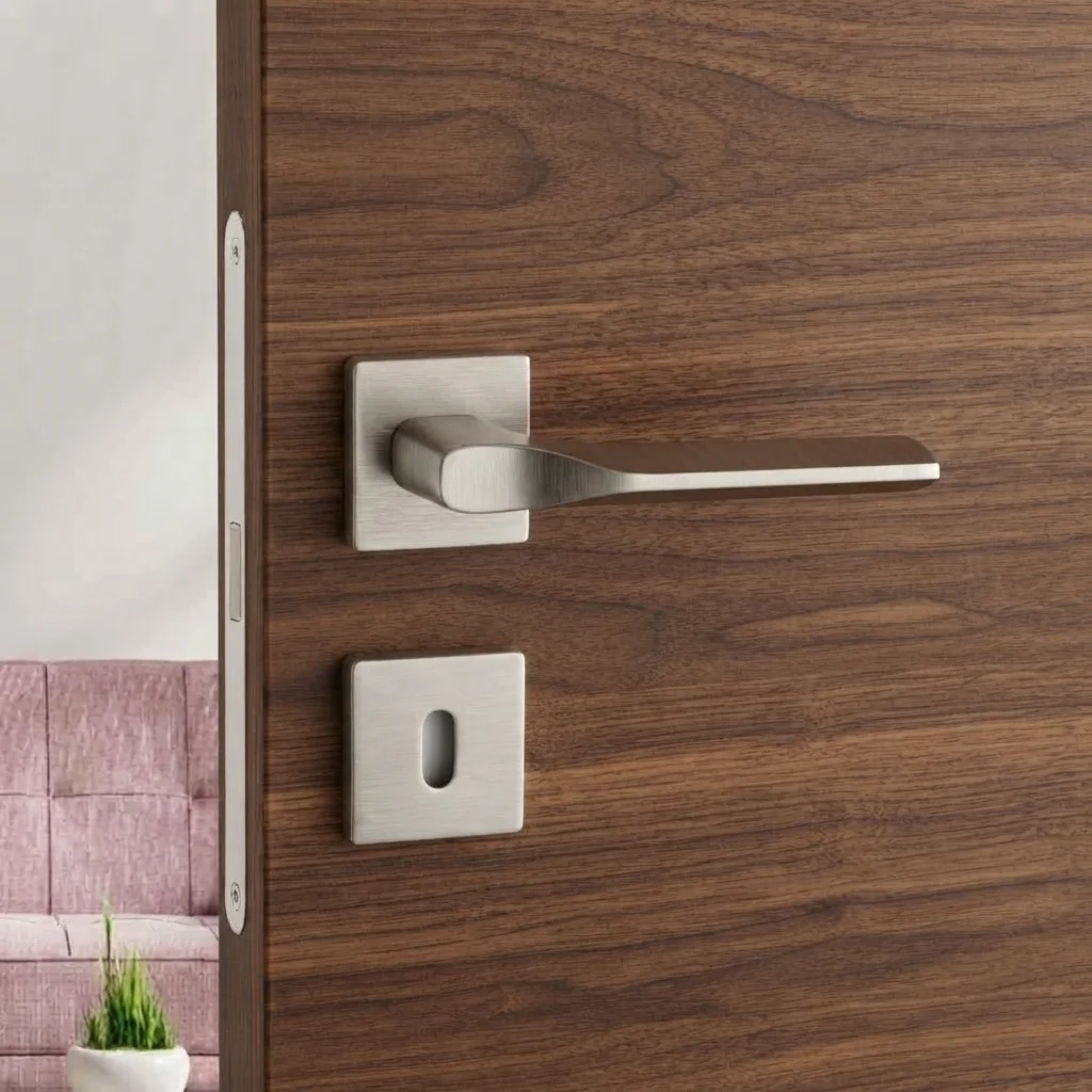 System Tike Kapı Kolu Fırçalı Nikel Saten Renk (HA271RO21 ELX1) - 1