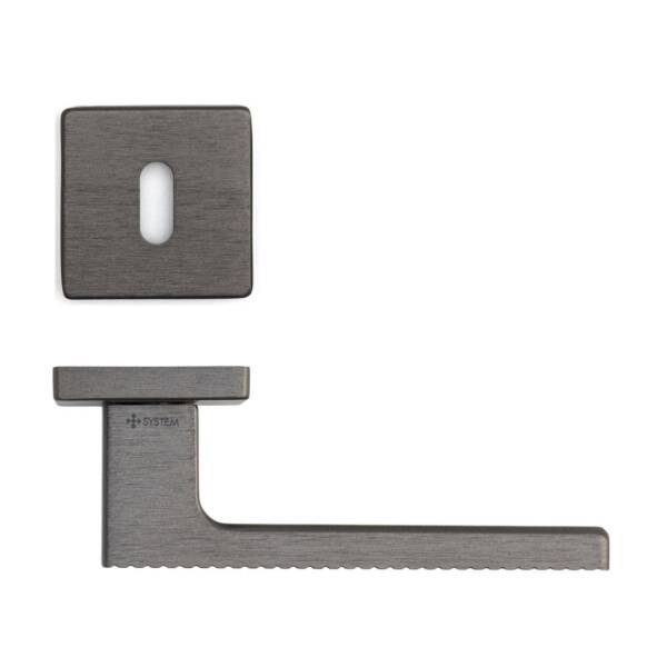 System Tuna Kapı Kolu Fırçalı Füme Renk (HA259RO11 ELX1) - 2