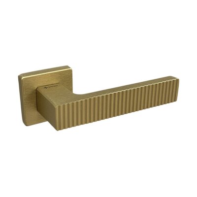 System Tuna Kapı Kolu Fırçalı Mat Altın Renk (HA259RO11 ELX5) - 1
