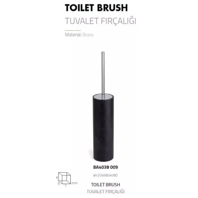 System Tuvalet Fırçası Siyah/Krom Renk (BA4038 009 R2-CR) - 3