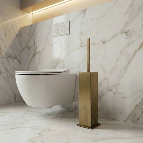 System Banyo Tuvalet Fırçalığı Antik Sarı Renk (BA4005 009 ABM) - 1