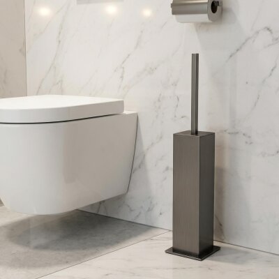 System Banyo Tuvalet Fırçalığı Füme Renk (BA4005 009 BBN) - System Banyo