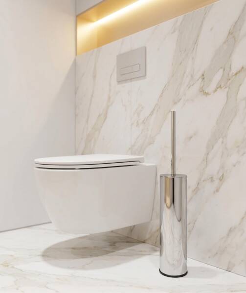 System Tuvalet Fırçalığı Krom Renk (BA4018 009 CR) - 1