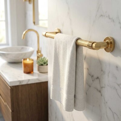 System Flexu Uzun Havluluk Gold Renk 60cm (BA1035 014 GL) - System Banyo