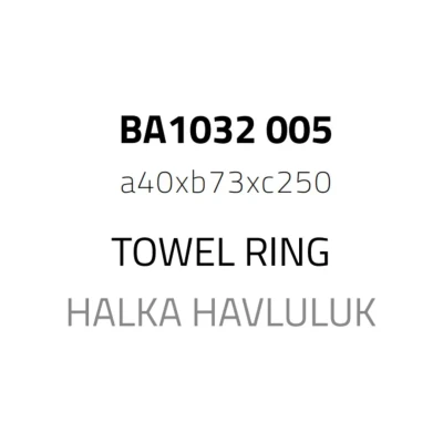 System Vector Halka Havluluk Krom Renk (BA1032 005 CR) - 2