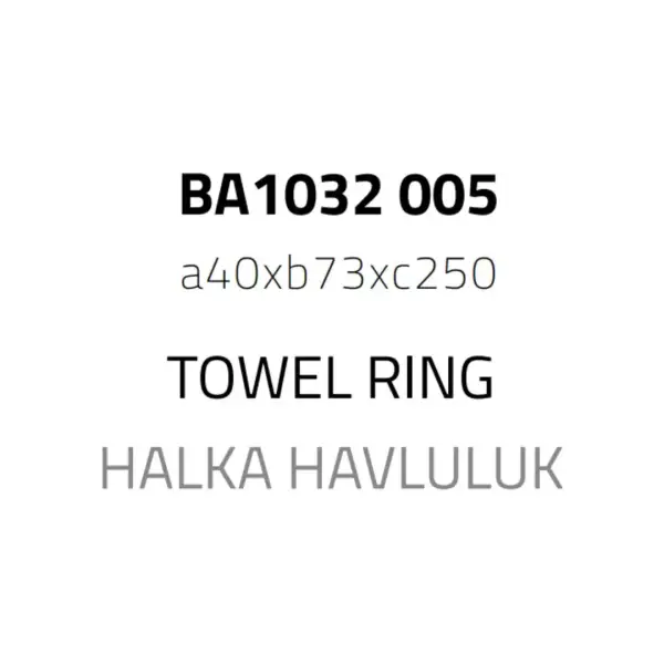 System Vector Halka Havluluk Krom Renk (BA1032 005 CR) - 2