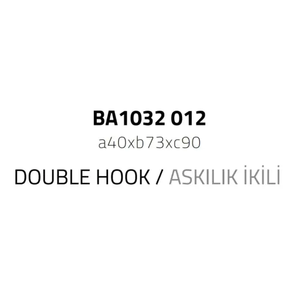System Vector İkili Askılık Krom Renk (BA1032 012 CR) - 3