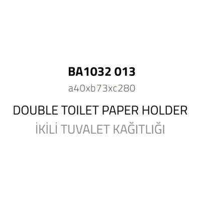 System Vector İkili Tuvalet Kağıtlığı Gold Renk (BA1032 013 GL) - 2