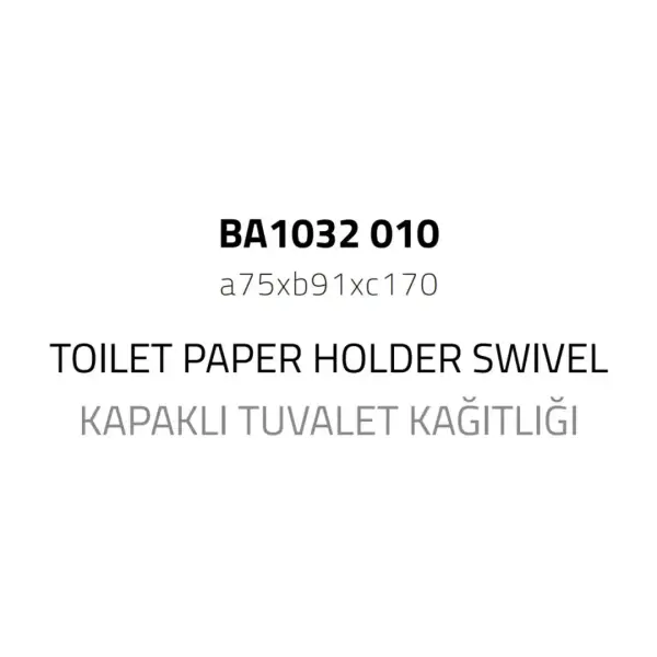 System Vector Kapaklı Tuvalet Kağıtlığı Antik Renk (BA1032 010 ABM) - 3