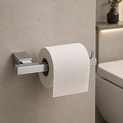 System Vector Tuvalet Kağıtlığı Krom Renk (BA1032 002 CR) - System Banyo (1)