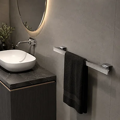 System Vector Uzun Havluluk Krom Renk (BA1032 014 CR) - 1