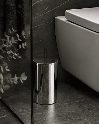 System Banyo Çöp Kovası 3 Lt Krom Renk 332X175X175 mm (BA4014 031 CR-CR) - 1