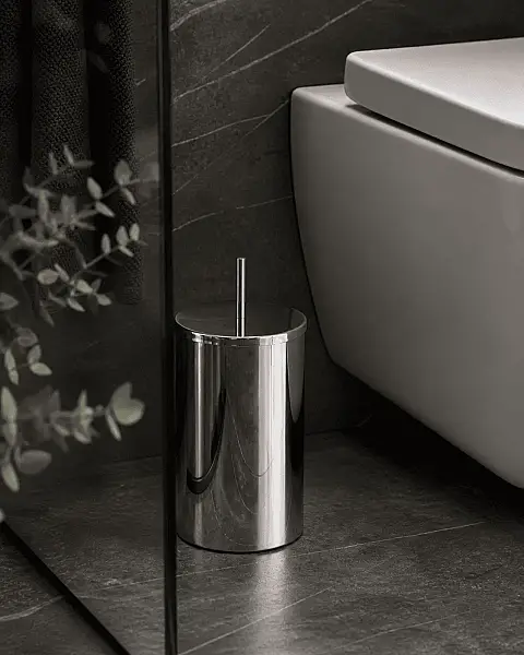 System Banyo Çöp Kovası 3 Lt Krom Renk 332X175X175 mm (BA4014 031 CR-CR) - 1