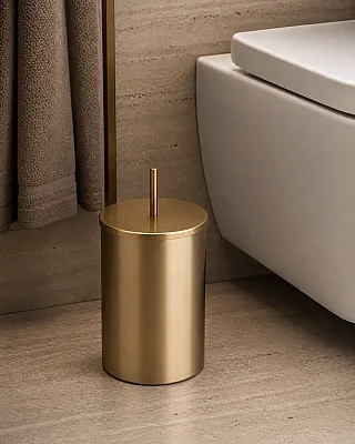 System Banyo Çöp Kovası 3 Lt Gold Branch Renk (BA4014 031 GB-GB) - 1