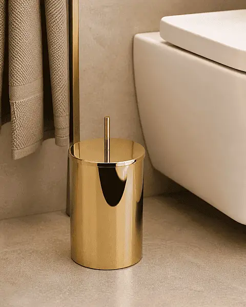 System Banyo Çöp Kovası 3 Lt Gold Renk (BA4014 031 GL-GL) - 1