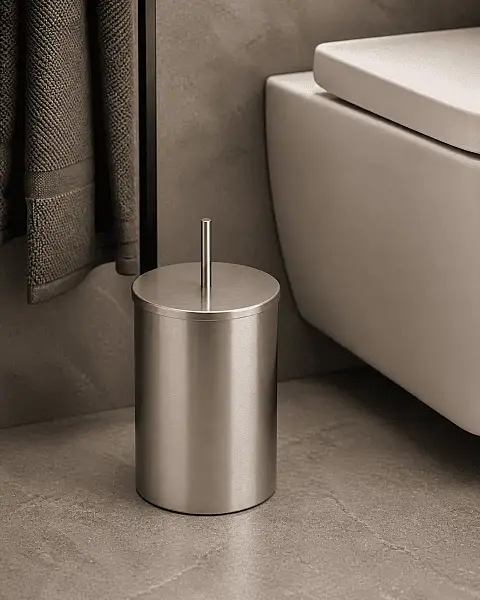 System Banyo Çöp Kovası 3 Lt Saten Renk (BA4014 031 NBM-NBM) - 1
