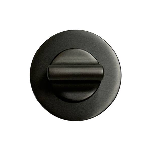 System Yuvarlak Wc Banyo Kapı Rozeti Antrasit Renk (RO22W BBN) - 1