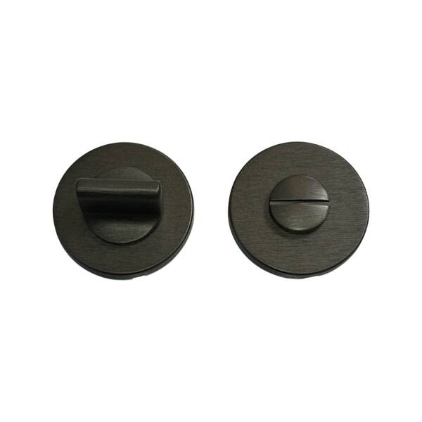System Yuvarlak Wc Banyo Rozeti Fırçalı Füme Renk (RO22W ELX1) - 1