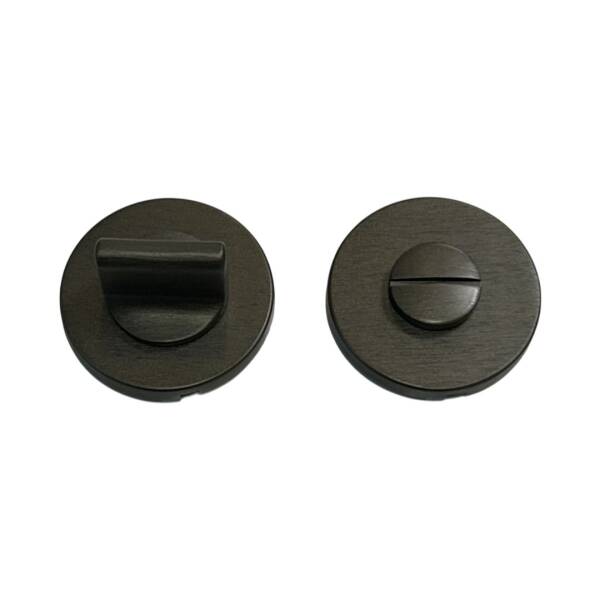 System Yuvarlak Wc Banyo Rozeti Fırçalı Füme Renk (RO22W ELX1) - 2