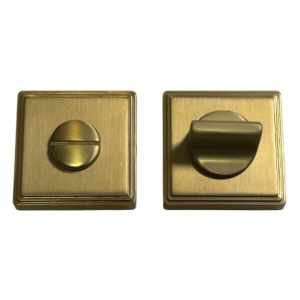 System Kare Wc Banyo Kapı Kolu Rozeti Gold Branch Renk (RO17W GB) - 1