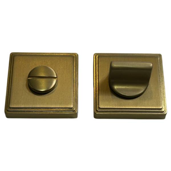 System Kare Wc Banyo Kapı Kolu Rozeti Gold Branch Renk (RO17W GB) - 2