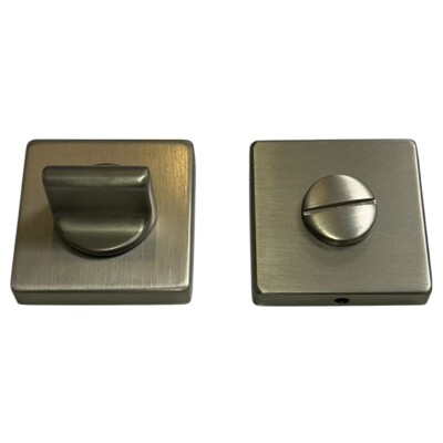 System Kare Wc Banyo Kapı Rozeti Nikel Renk (RO11W NBM) - 2