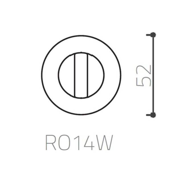System Yuvarlak Wc Banyo Rozeti Nikel Saten Renk (RO14W NBM) - 3