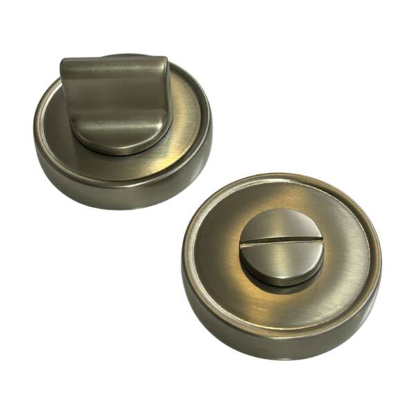 System Yuvarlak Wc Banyo Rozeti Nikel Saten Renk (RO14W NBM) - 2