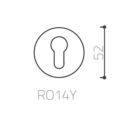 System Yuvarlak Yale Kapı Rozeti Nikel Renk (RO14Y NBM) - 3