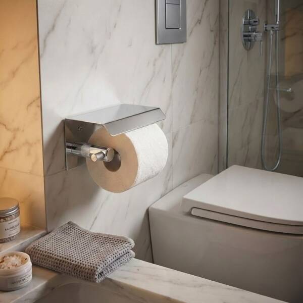 System X-Trail Kapaklı Tuvalet Kağıtlığı Krom(BA10011 002010 CR-CB) - 1