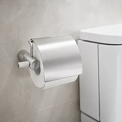 System X-Trail Kapaklı Tuvalet Kağıtlığı Krom (BA10011 001010 CR) - 1
