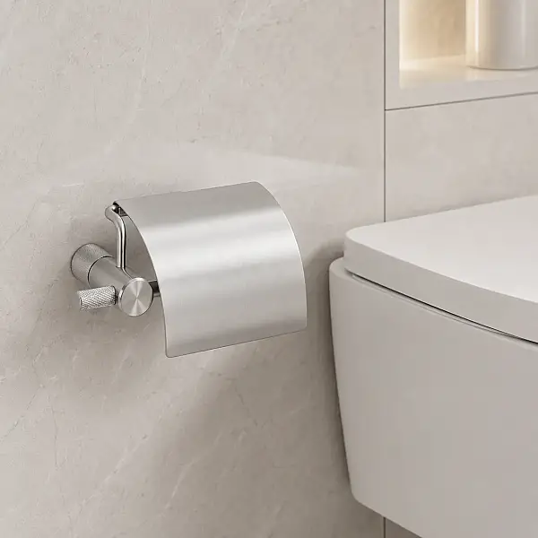 System X-Trail Kapaklı Tuvalet Kağıtlığı Krom (BA10011 001010 CR) - 2