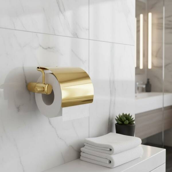 System X-Trail Altın Kapaklı Tuvalet Kağıtlığı Seri Sonu (BA10011 001010 GL) - 1