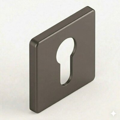 System Yale Tipi Füme Renk Rozet (RO21Y BBN) - System