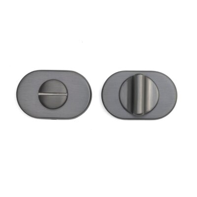 System Yuvarlak Wc Kapı Rozeti Füme Renk (RO16W BBN) - System