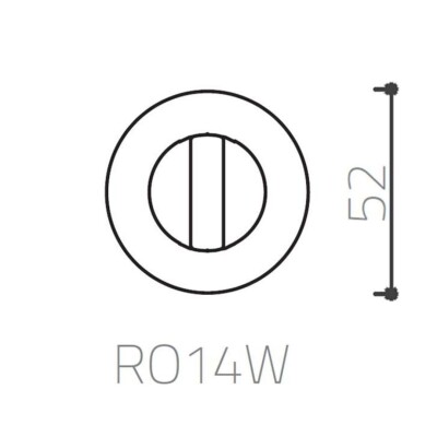 System Yuvarlak Wc Banyo Kapı Rozeti Sedef (RO14W PRL) - 3