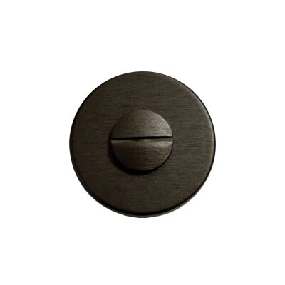 System Yuvarlak WC Banyo Kapı Rozeti Fırçalı Füme Renk (RO12W ELX1) - 2