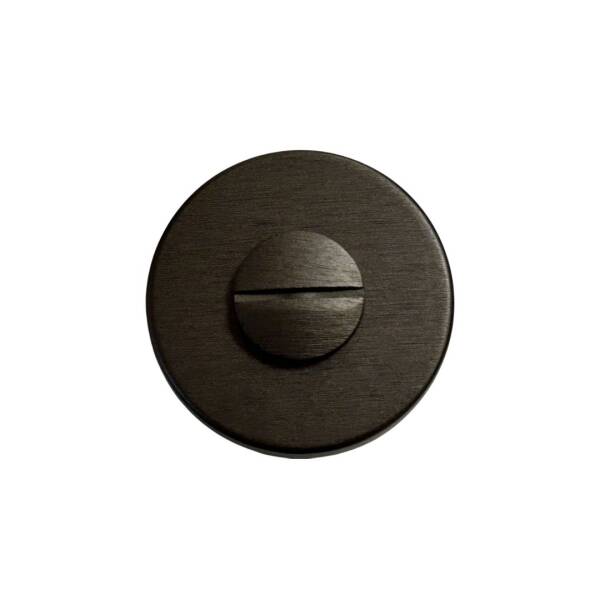 System Yuvarlak WC Banyo Kapı Rozeti Fırçalı Füme Renk (RO12W ELX1) - 2