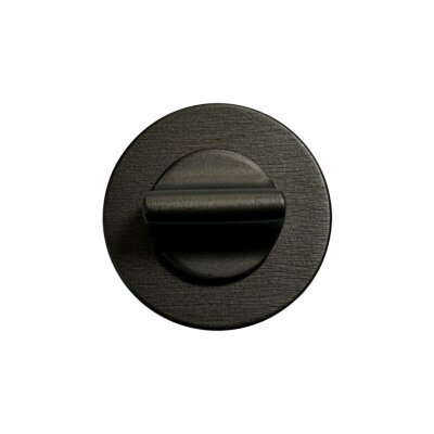 System Yuvarlak WC Banyo Kapı Rozeti Fırçalı Füme Renk (RO12W ELX1) - 1