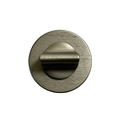System Yuvarlak WC Banyo Kapı Rozeti Fırçalı Saten Renk (RO12W ELX2) - 1