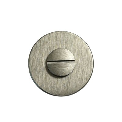 System Yuvarlak WC Banyo Kapı Rozeti Fırçalı Saten Renk (RO12W ELX2) - 2