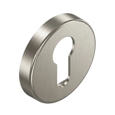 System Yuvarlak Yale Kapı Rozeti Fırçalı Saten Renk (RO12Y ELX2) - 1