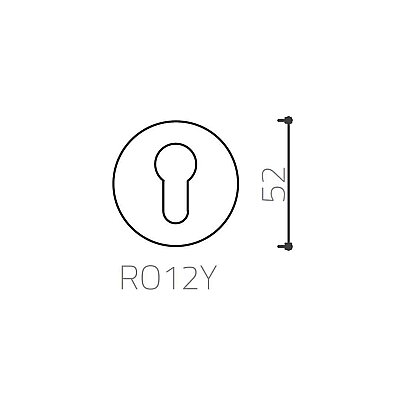System Yuvarlak Wc Kapı Rozeti Nikel Saten Renk (RO12W NBM) - System (1)