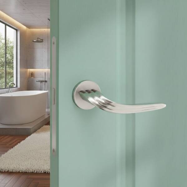 System Zoe Kapı Kolu Nikel Saten (HA135RO12 NB) - 1