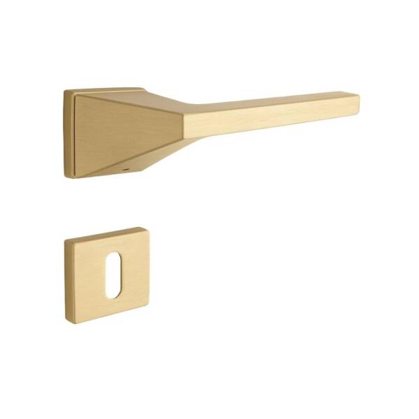 System Zyra Kapı Kolu Fırçalı Mat Altın (HA277RO15 ELX5) - 2