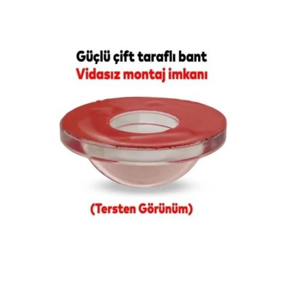 Sese Metali Şeffaf Kapı Stoperi Kapı Duvar Tamponu (TAM81) - 4